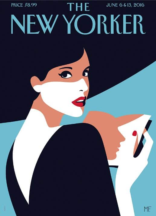 Couverture The New Yorker de Malika Favre, une affiche newyorker iconique.